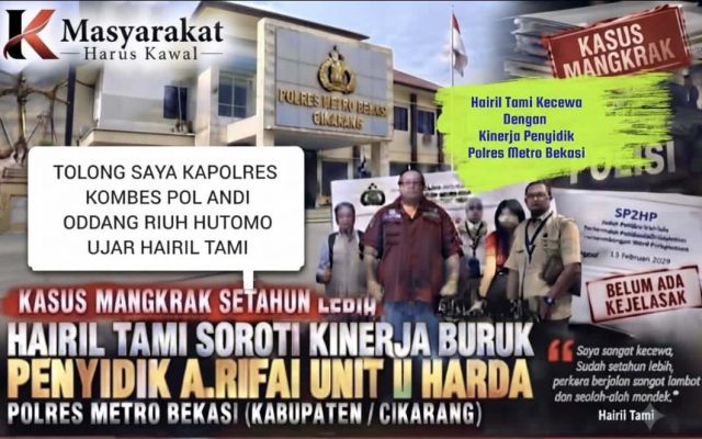 Aduan Hairil Tami Setahun Lebih Belum Jelas, Kuasa Hukum Pertanyakan Perkembangan Penanganan di Polres Metro Bekasi