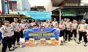 Bukan Sekadar Datang Membawa Bantuan, Sipropam Polresta Tangerang Tebar Senyum Anak Yatim