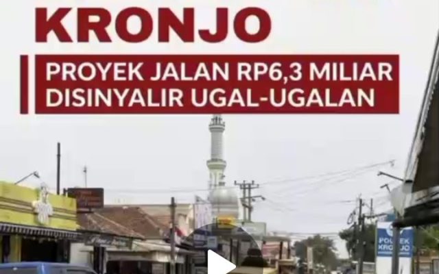 Proyek Rekontruksi Jalan Kronjo – Pejamuran “Ugal Ugalan” Akan Didemo Masyarakat