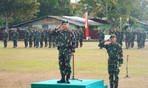 Semangat Pengabdian Untuk Negeri, Prajurit Korem 174/ATW dan Kodim 1707/Merauke Rutin Gelar Upacara Bendera Mingguan