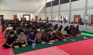 Yonif TP 804/DBAY Hadiri Peringatan Maulid Nabi Muhammad SAW di Korem 173/PVB