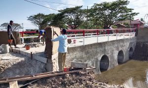 TNI dan Masyarakat Bersatu, Pembangunan 4 Jembatan Aramco di Waninggap Say Merauke Hampir Rampung