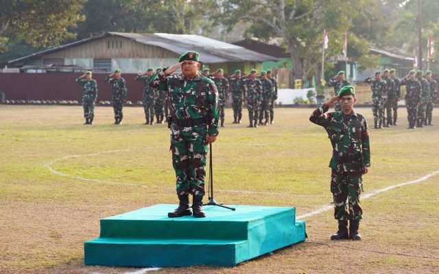 Kodim 1707/Merauke Gelar Upacara Bendera, Kobarkan Semangat Nasionalisme dan Pengabdian