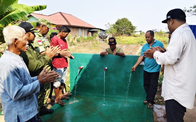 TNI AD Wujudkan Air Bersih, Kodim 1707/Merauke Hadir Atasi Kesulitan Warga RT 09 Marga Mulya