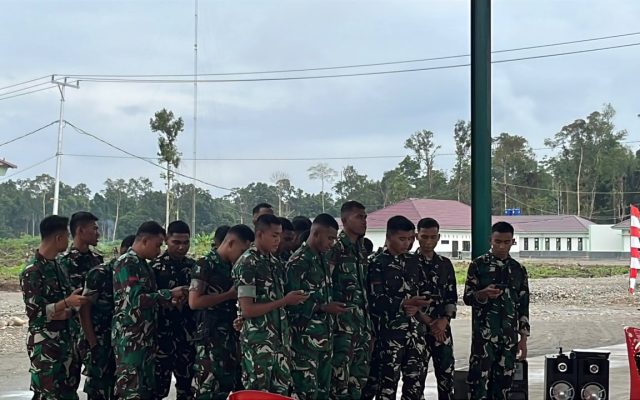 Ibadah Minggu di Yonif TP 820/DAAI, Pererat Kebersamaan dan Meningkatkan Keimanan
