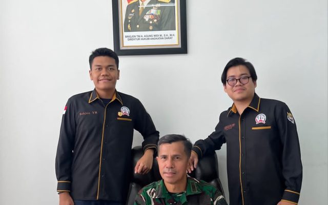 Sekjen Yoshua dan Bendum Farhan Hadiri Kenaikan Pangkat Kolonel RH Lubis di Ditkumad