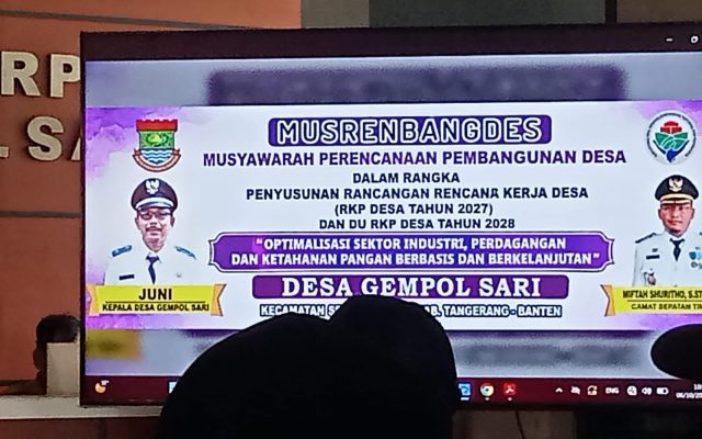 Libatkan Bebagai Unsur Masyarakat Desa, PemDes Gempol Sari Menggelar Musrembang