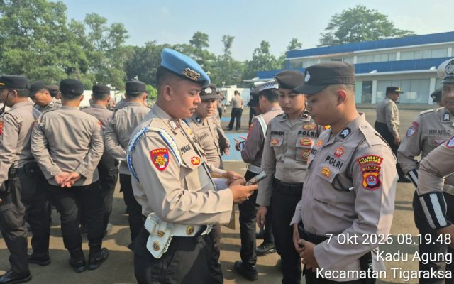 Cegah Judol dan Pinjol, Sipropam Polresta Tangerang Gelar Gaktibplin