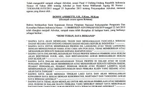 Donny Andretti Ingatkan Masyarakat Verifikasi BAS Advokat, Waspadai Dokumen Palsu