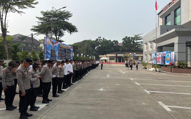 Awali Hari dengan Disiplin, Sipropam Polresta Tangerang Perketat Pengawasan Apel Pagi