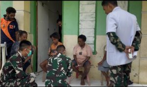 Melalui Program Si Cepat, Yonif TP 860/NSK Perkuat Kepedulian Kesehatan di Waropen