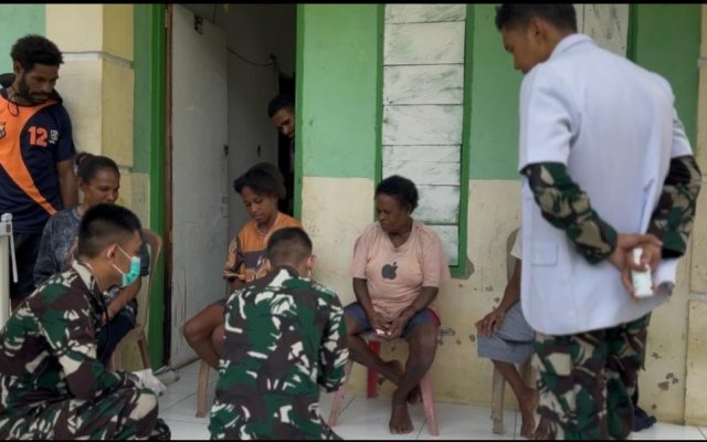 Melalui Program Si Cepat, Yonif TP 860/NSK Perkuat Kepedulian Kesehatan di Waropen