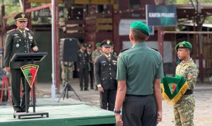 Kobarkan Jiwa Patriotisme, Yonif TP 860/NSK Gelar Upacara Hari Lahir Pancasila dan Korp Raport Kenaikan Pangkat