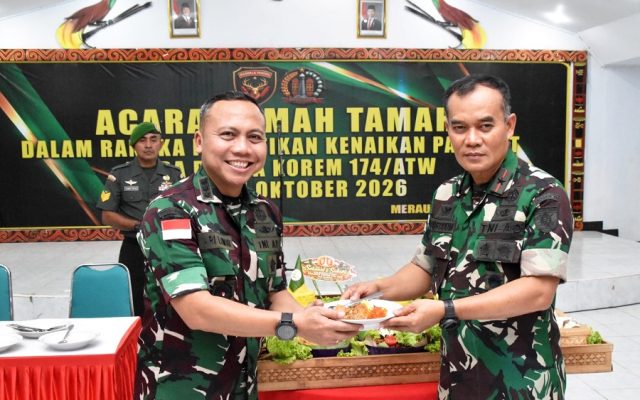 54 Prajurit Naik Pangkat, Momentum Penuh Syukur dan Kebahagiaan di Merauke