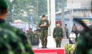 Kaskogabwilhan III Pimpin Upacara HUT ke-81 TNI di Timika, Teguhkan Soliditas Tiga Matra dan Kebersamaan Dengan Rakyat