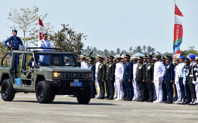 Upacara HUT ke-81 TNI di Merauke, Teguhkan Pengabdian Bersama Rakyat Untuk Indonesia Berdaulat