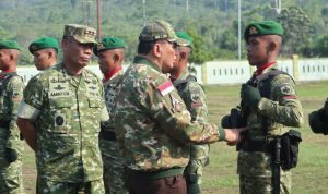 Kunjungan Kerja Menteri Pertahanan RI ke Yonif TP 804/DBAY