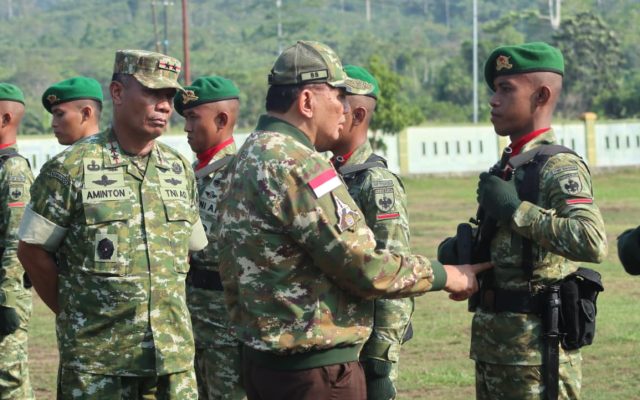 Kunjungan Kerja Menteri Pertahanan RI ke Yonif TP 804/DBAY
